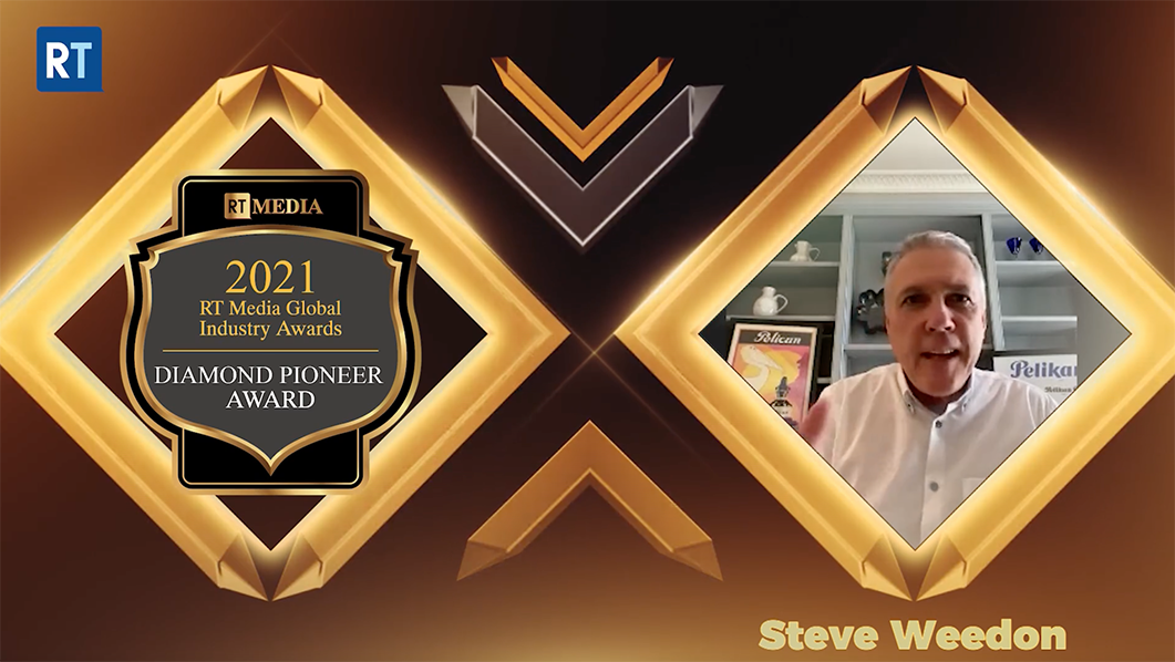 Steve Weedon awarded the prestigious Diamond Pioneer Award for 2021